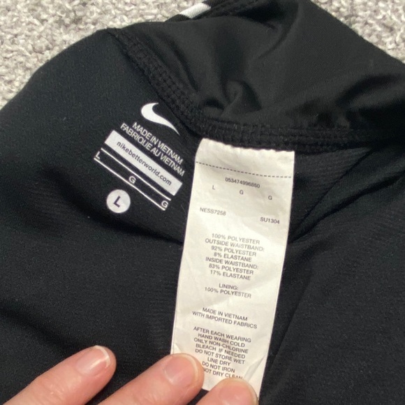 Black & White Nike Athletic Shorts, L - Picture 8 of 9